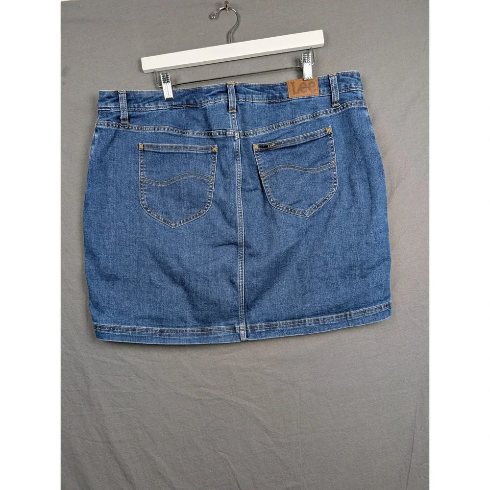 Lee Regular Fit Mid‎ Rise Denim Skort Blue Size 20M